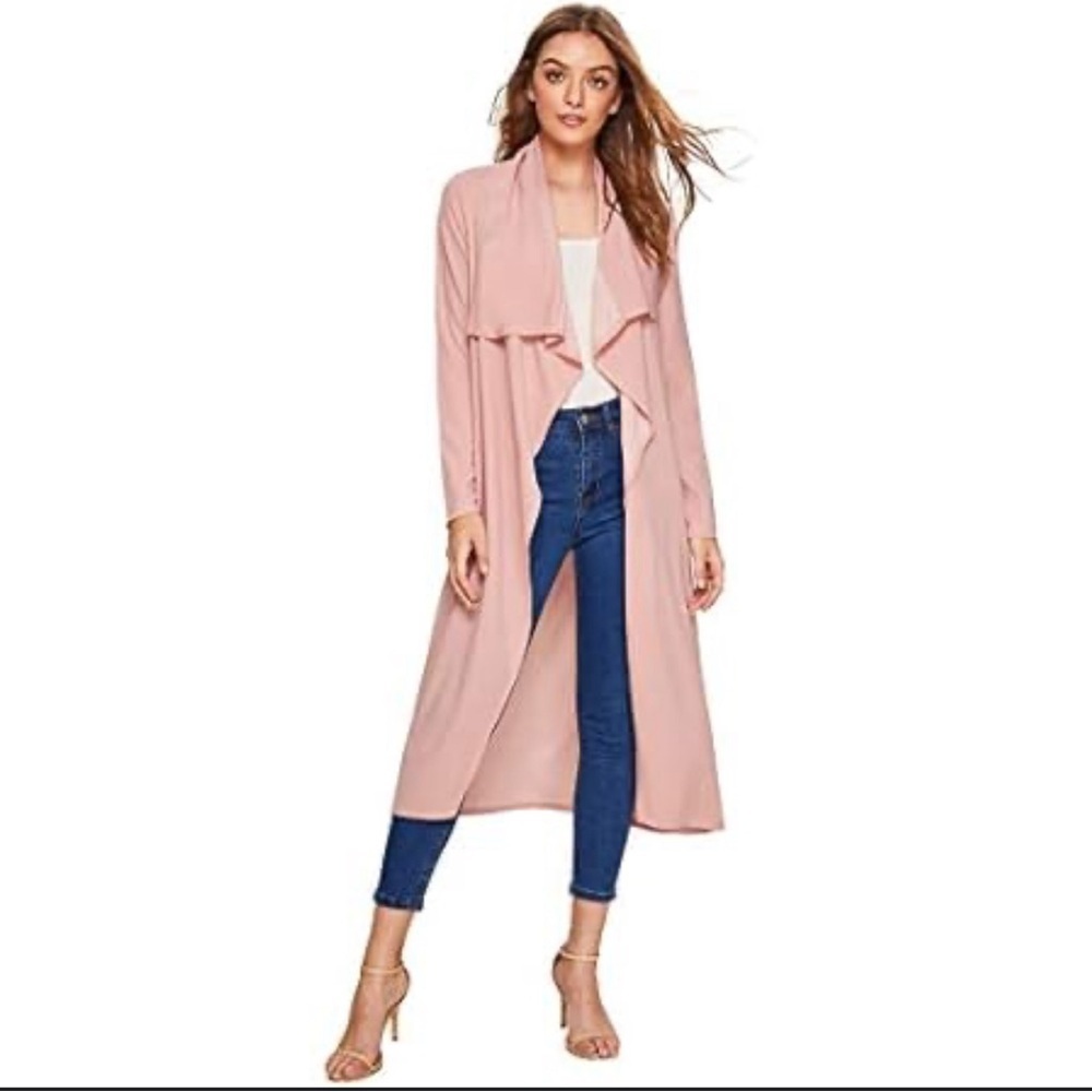 HONEY Women’s Maxi Belted Waterfall Duster
